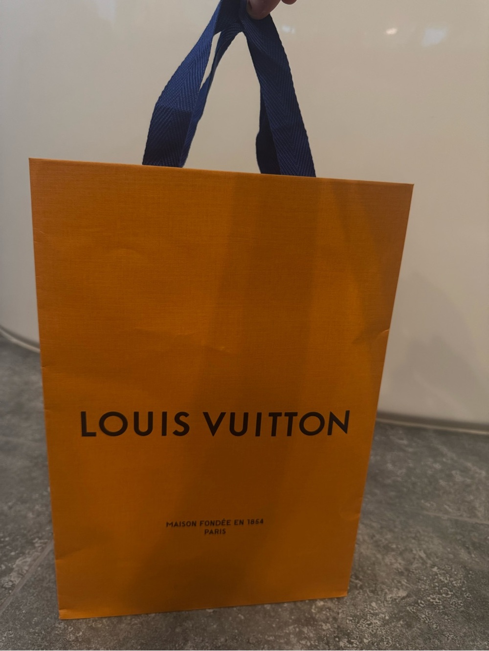 Louis Vuitton Gift Bag Orange paper bag authentic